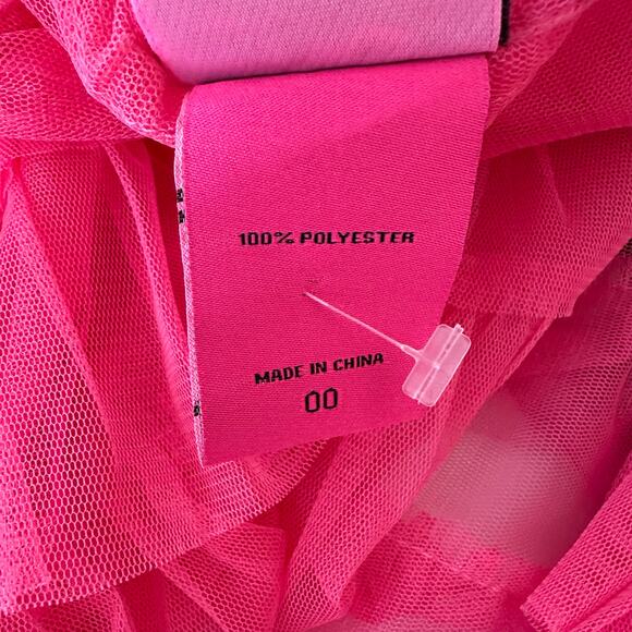 NWT RARE Betsey Johnson x Torrid Pink Mesh Ruffle Tiered Kimono | SZ 00 (10) - Picture 12 of 12